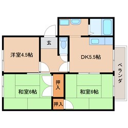 結崎駅 徒歩7分 2階の物件間取画像